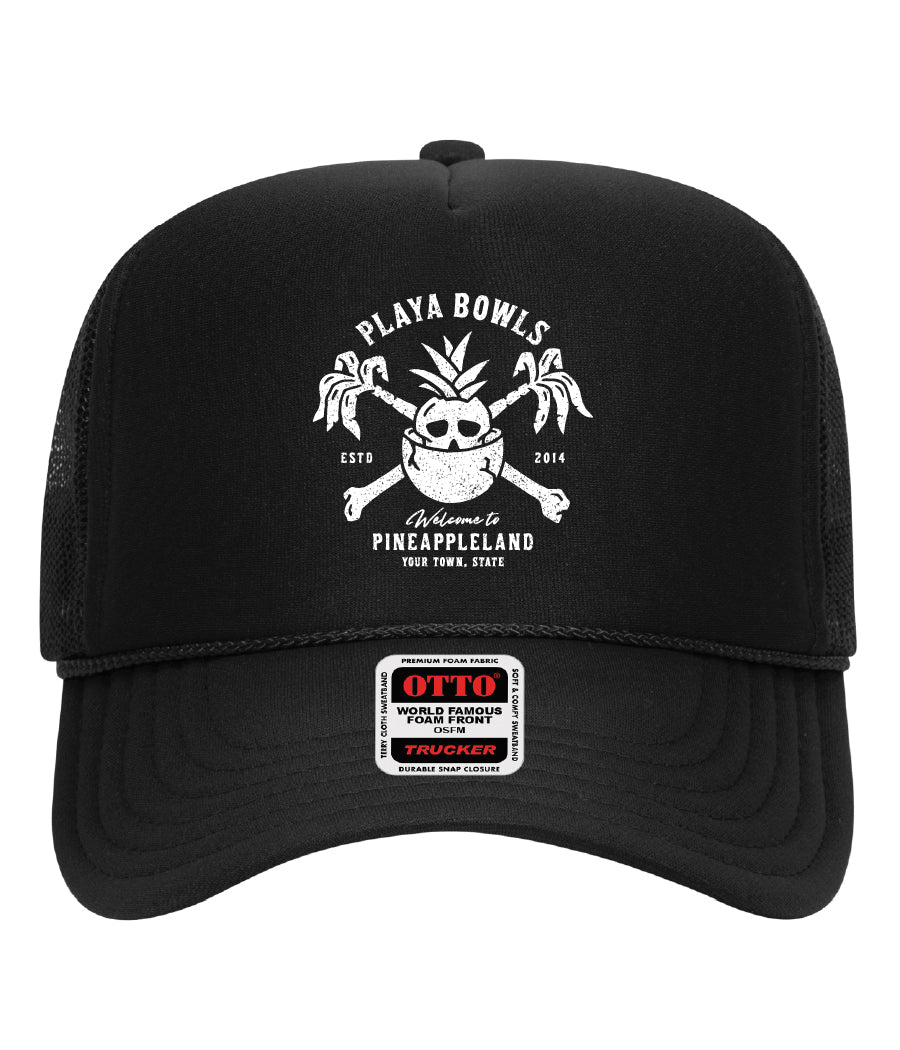 Bones Name Drop Trucker - Custom for Your Location!