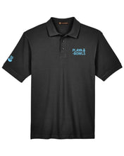 Load image into Gallery viewer, Stacked Logo Polo - Black
